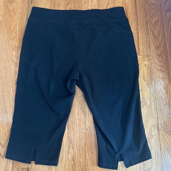 ACTIVE ZONE WORKOUT CAPRIS BLACK COTTON IN SIZE 1X - Picture 5 of 6